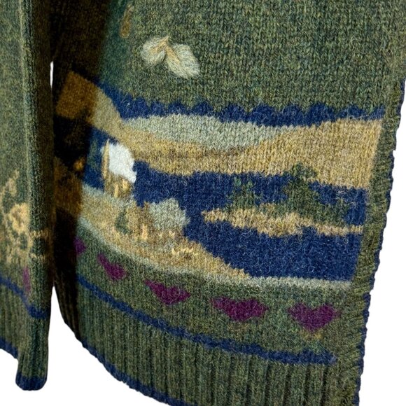 Coutryside Vintage 100% Wool Cardigan - Picture 3 of 7